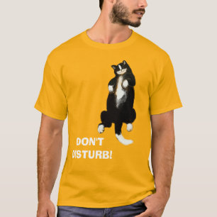 NÃO PERTURBE, T-Shirt de gato dormindo