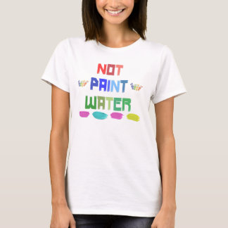 não pintar camiseta de bobo de artista engraçada