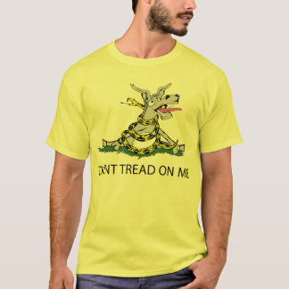 NÃO PISE em MIM o t-shirt amarelo do ASNO