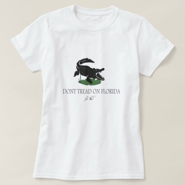 Não pise na camisa da Flórida  (Frente do Design)
