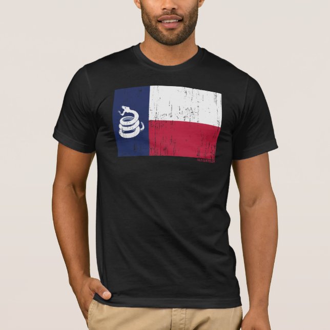 "Não pise t-shirt de Texas" (Frente)