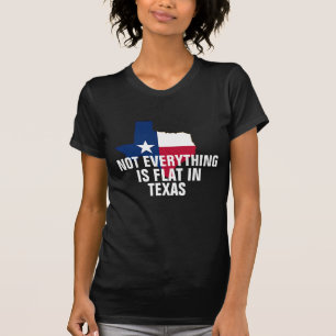 Não Plana No Texas Mulheres Curva Camisa Engraça