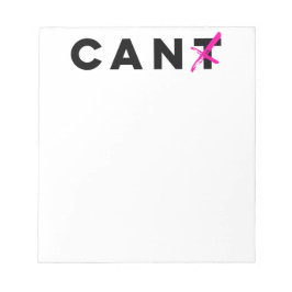 Não possa no bloco de notas da lata