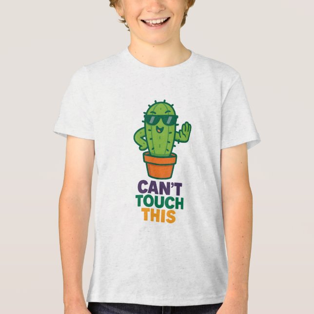 Não Posso Tocar Este Cactus Camisa Engraçada (Frente)