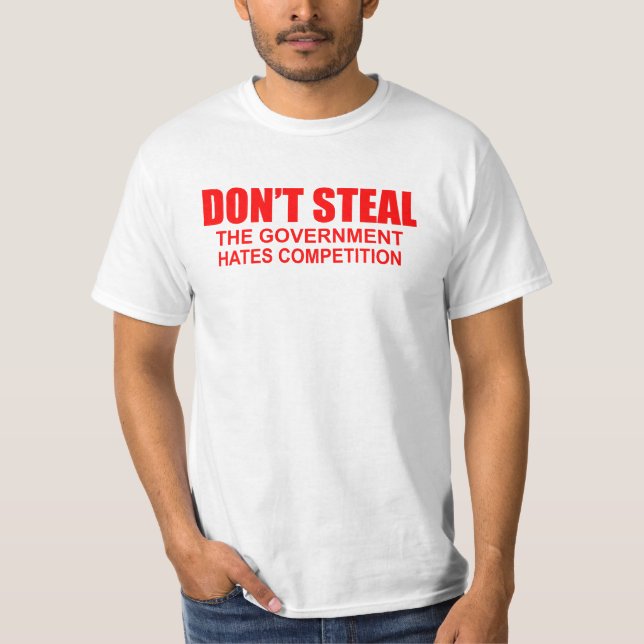 Não roube camisetas engraçadas (Frente)