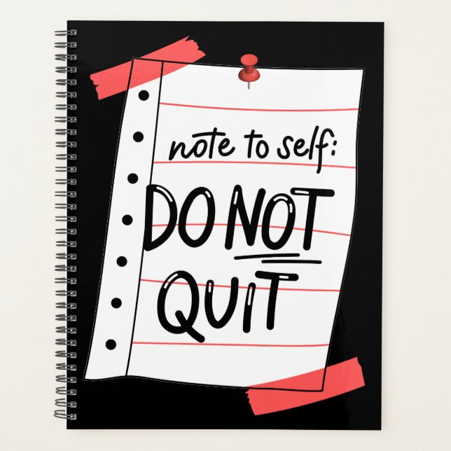 Não Sair do Planejador de Calendário de Nota Inspi (Frente)