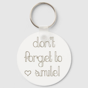 Não se esqueça de sorrir Chaveiro