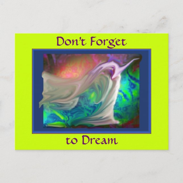 Não se esqueça do cartão postal do Dream v2 (Frente)