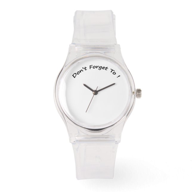 Não se esqueça dos relógios das damas (Frente)