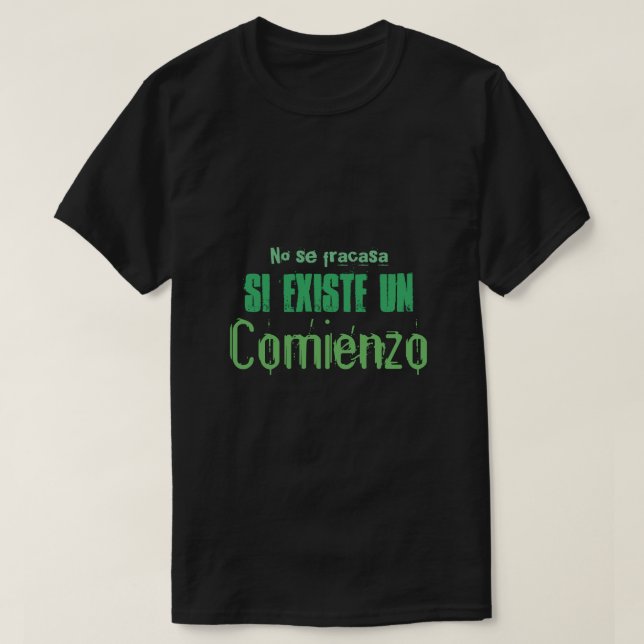 não se frasa está presente no camiseta de citação  (Frente do Design)