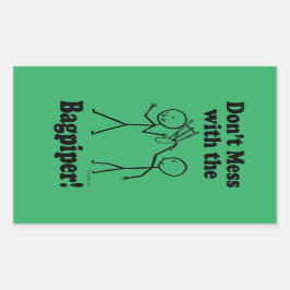 Não se meta com o adesivo retangular da saqueta