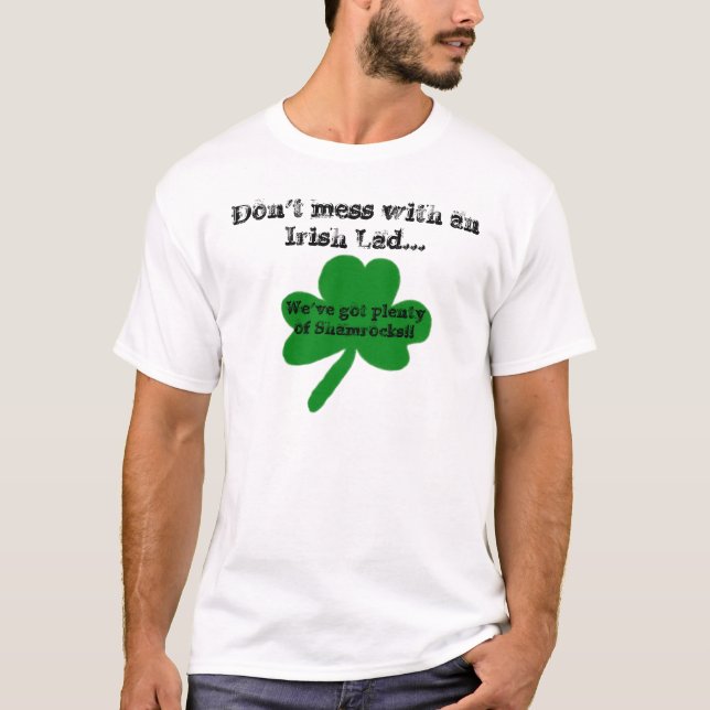 Não se meta com uma camisa de humor irlandesa (Frente)