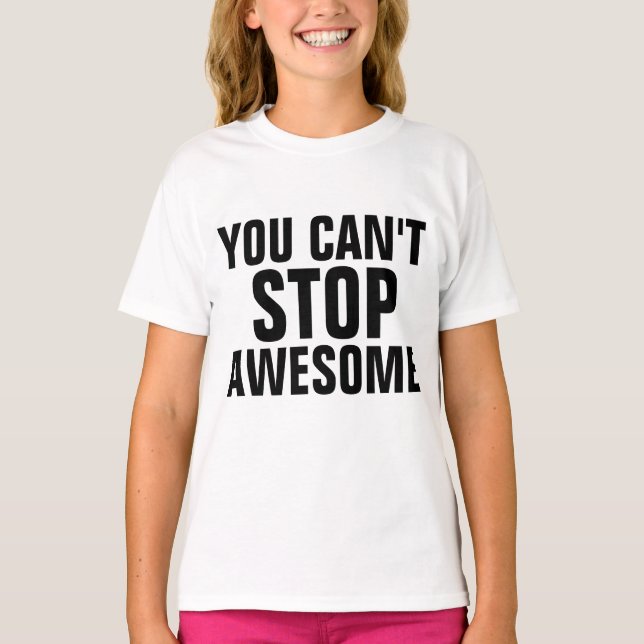 NÃO SE PODE PARAR COM T-shirts DE crianças engraça (Frente)