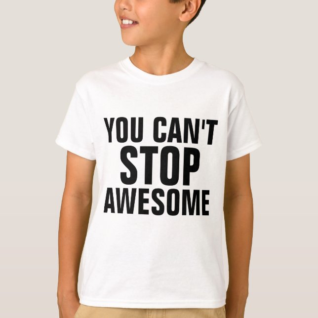 NÃO SE PODE PARAR COM T-shirts DE crianças engraça (Frente)