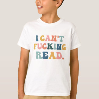 não sei ler, camiseta engraçada de criança pequena
