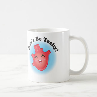 Não seja caneca de café anatômica do coração de