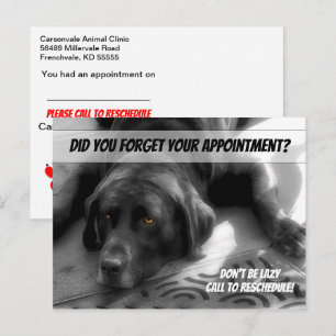 Não Seja Preguiçoso Cartão Postal de Consulta Perd