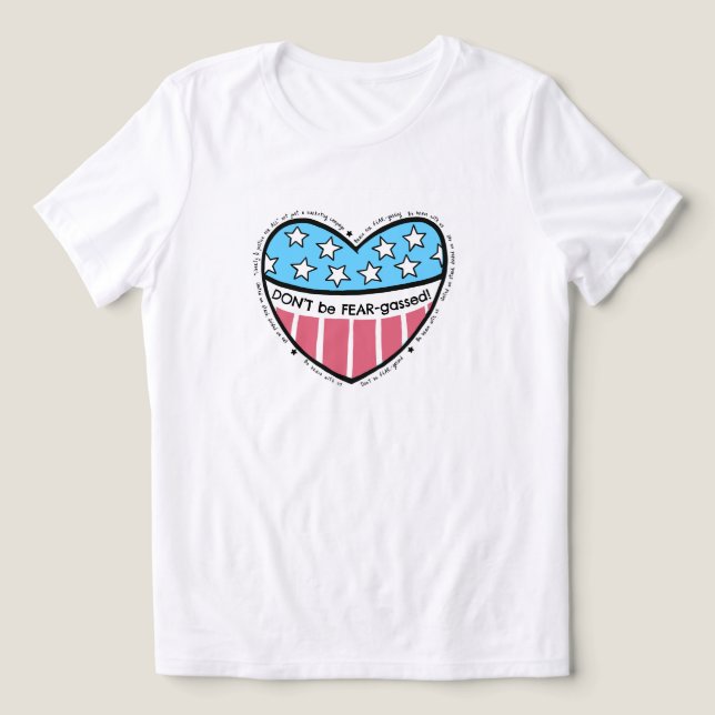 Não seja T-Shirt com medo (Design frontal)