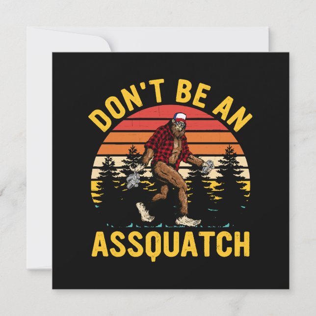 Não Seja Um Assquatch (Frente)