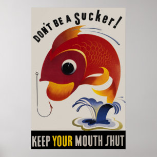 Não seja um poster da guerra dos E.U. do vintage
