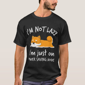 Não sou preguiçoso Shiba Inu Camisa Loafer Cachorr