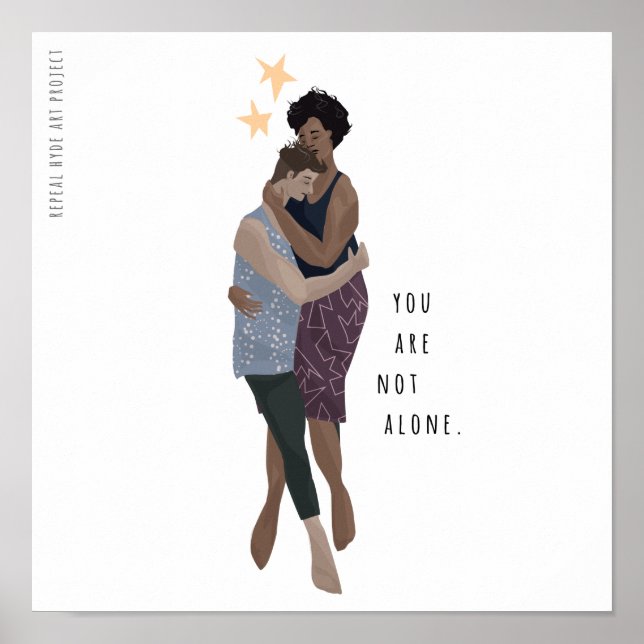 Não sozinho, mini poster (Frente)