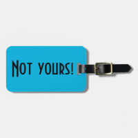 Não Sua Etiqueta De Bagagem