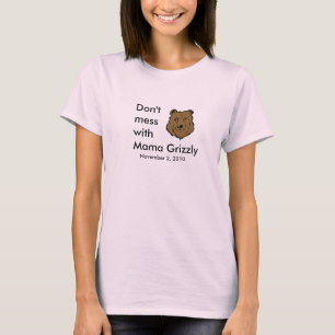 Não suje com a camiseta do Mama Urso
