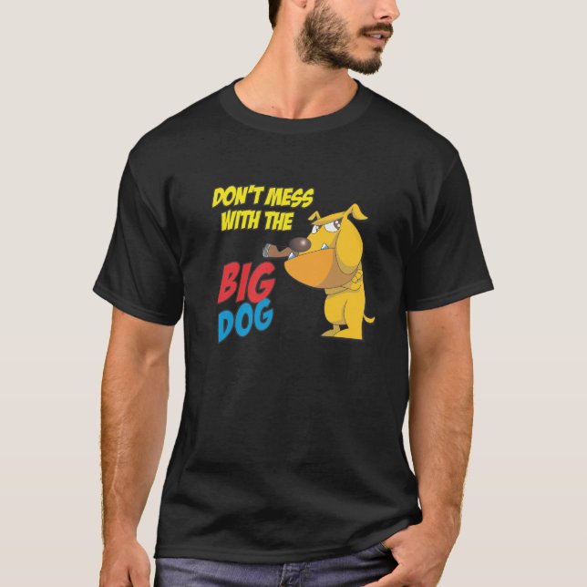 Não suje com o t-shirt grande do cão (Frente)