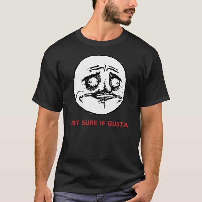 Não sure se Gusta - t-shirt preto (Frente)