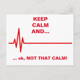 Não tão tranquilo cartão postal