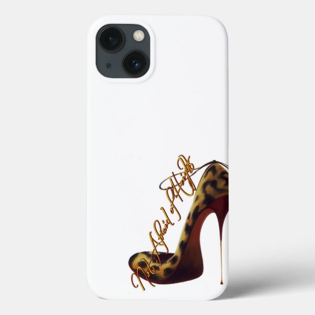 "Não tem medo de altura" Tres Chic High Heel Desig (Verso)