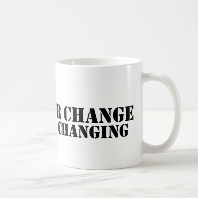 Não tema letras grandes da caneca de café (Direita)