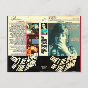 NÃO TENHA MEDO DO CARTÃO POSTAL RETRO ESCURO VHS