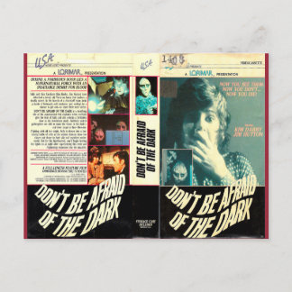 NÃO TENHA MEDO DO CARTÃO POSTAL RETRO ESCURO VHS