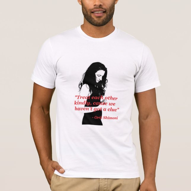 Não tenho pistas - Orit Shimoni - camiseta masculi (Frente)