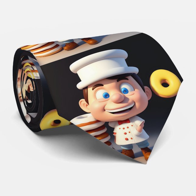 Não Toque Nas Minhas Rosquinhas, Gravata Do Pescoç (Rolled)