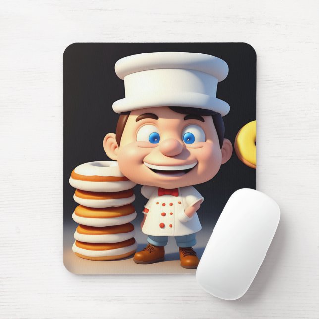 Não Toque Nas Minhas Rosquinhas, Mousepad (Com mouse)