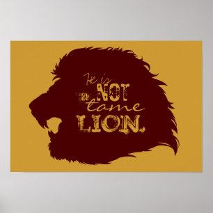 Não um poster doméstico do leão