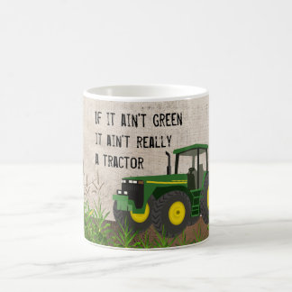 Não um trator se não é caneca de café verde