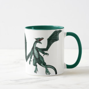 Não uma caneca do dragão da pessoa da manhã
