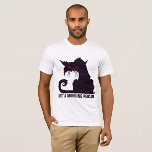 NÃO uma PESSOA da MANHÃ, t-shirt do CAT