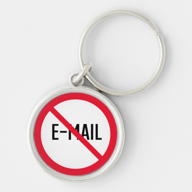 Não Verificar Sinal de Email | Chaveiro Premium (Frente)