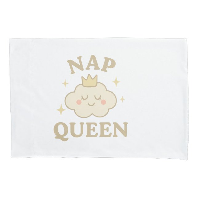 Nap Queen White Baby Travesseiro - Nuvem Design (Frente)