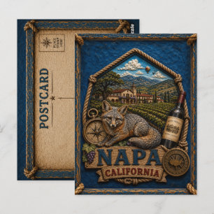 Napa Califórnia Cartão Postal Viagem Vintage