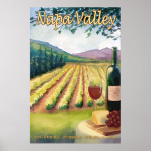 Napa Valley, California Wine Country Poster de via