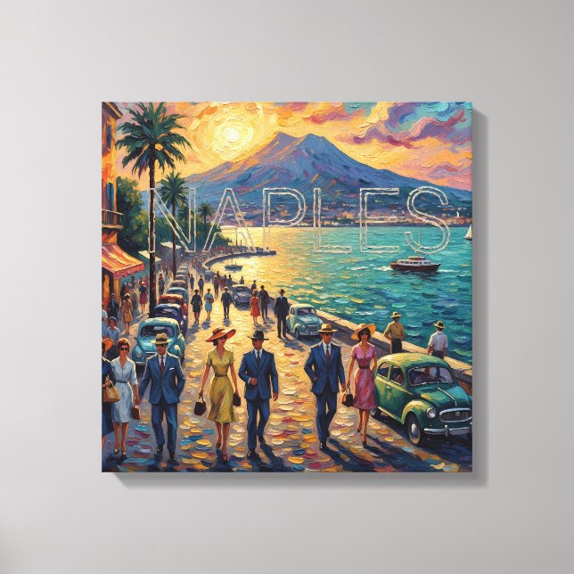 Naples Bay at Sunset Riviera Canvas Art (Frente)