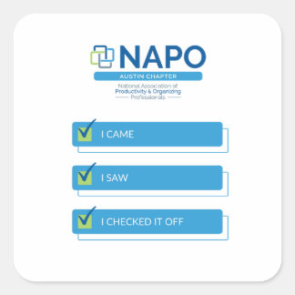 NAPO Austin Eu Vim Vendo o adesivo