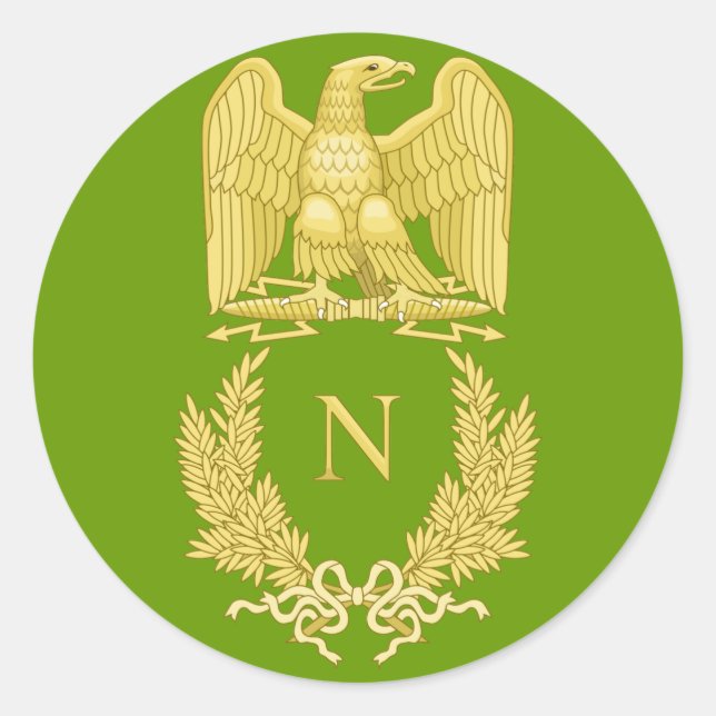 Napoleão I Imperial Eagle Emblem no adesivo (Frente)