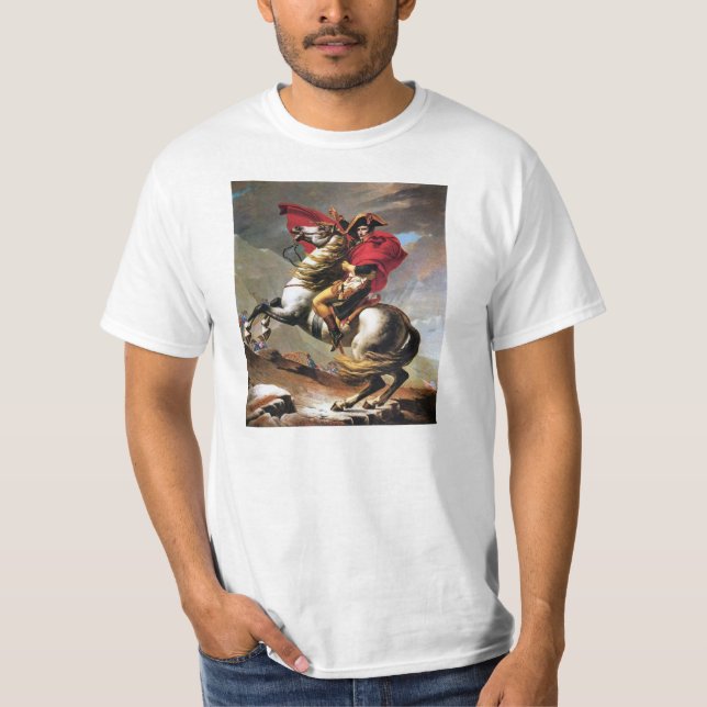 Napoleon que cruza o t-shirt dos cumes (Frente)